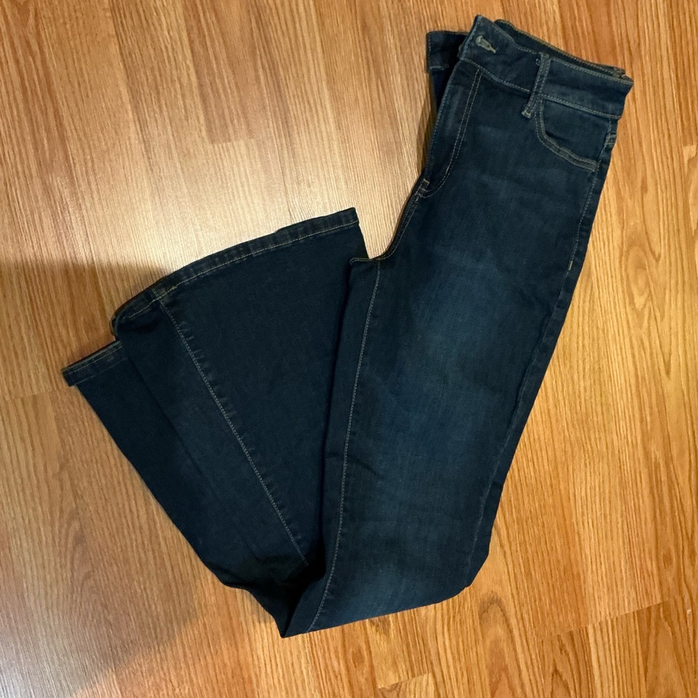 SO Women's Dark Indigo Flare Jeans 31 inseam